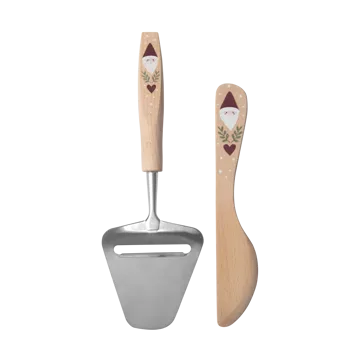 Nóż do masła i nóż do sera Santa 2 części - Beżowy - Pluto Design