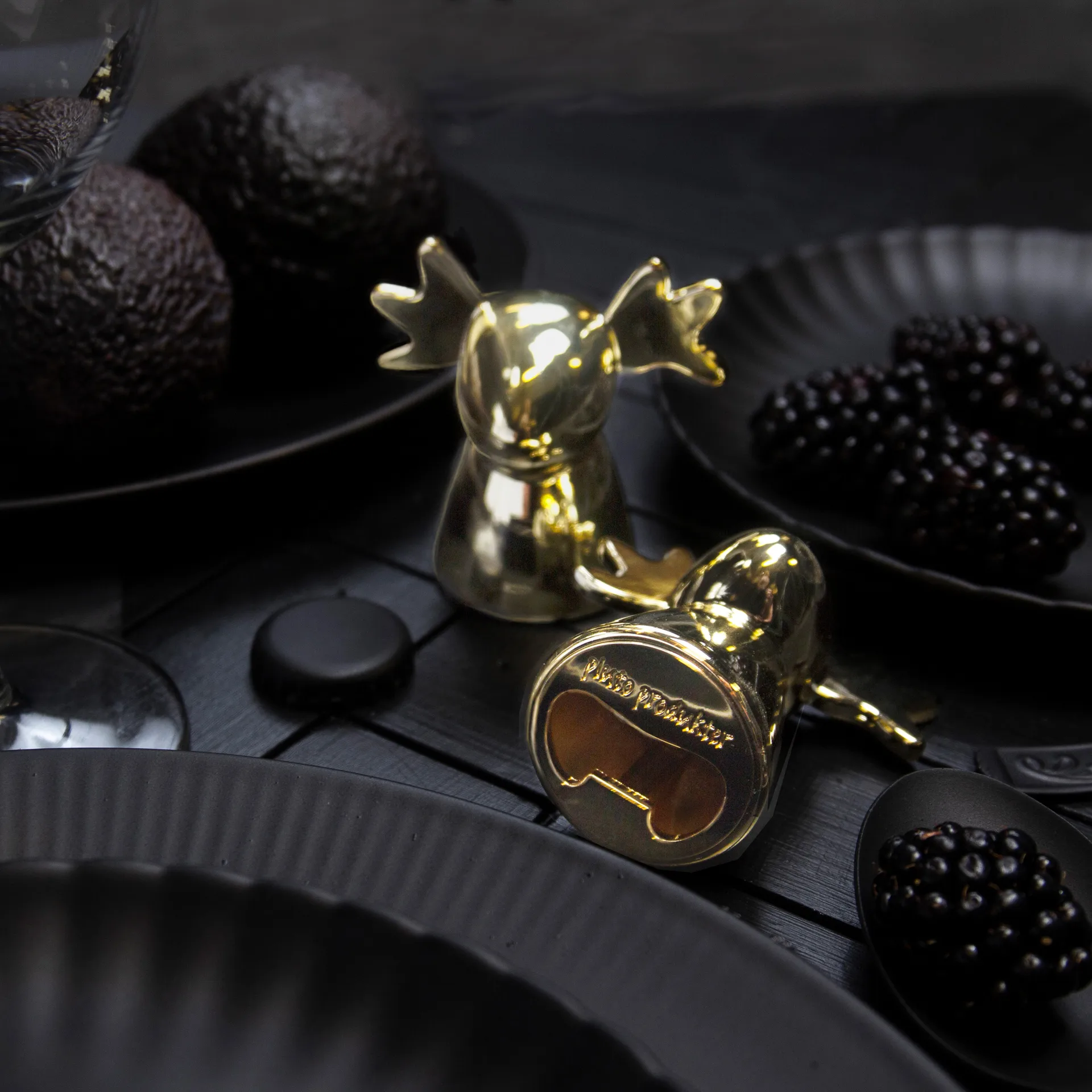 Łoś otwieracz do kapsli, Złoto Pluto Design