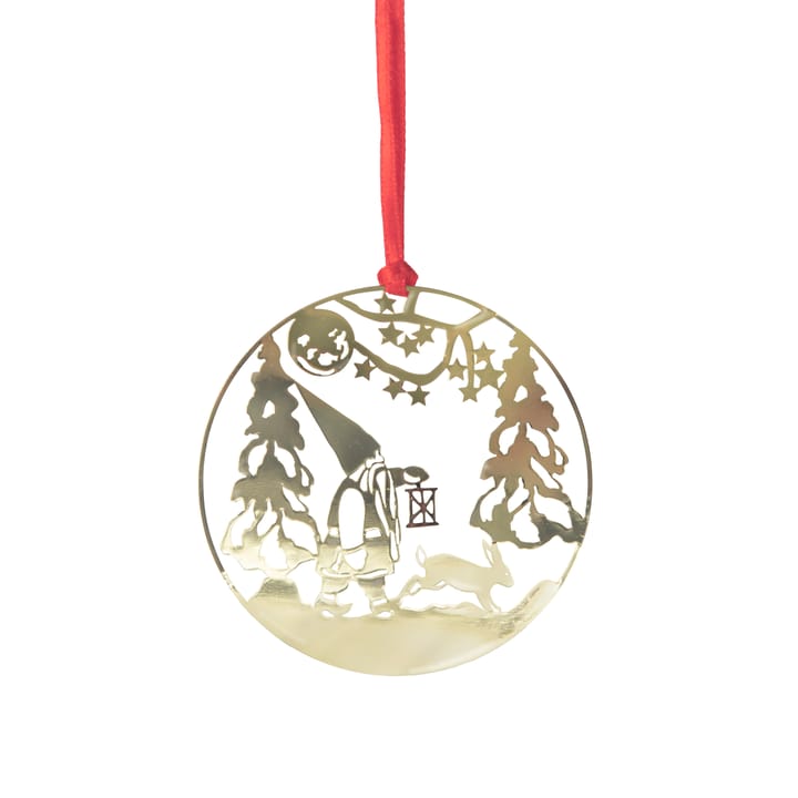 Pluto świąteczny wisiorek metal - Winterland, kolor złoty - Pluto Design
