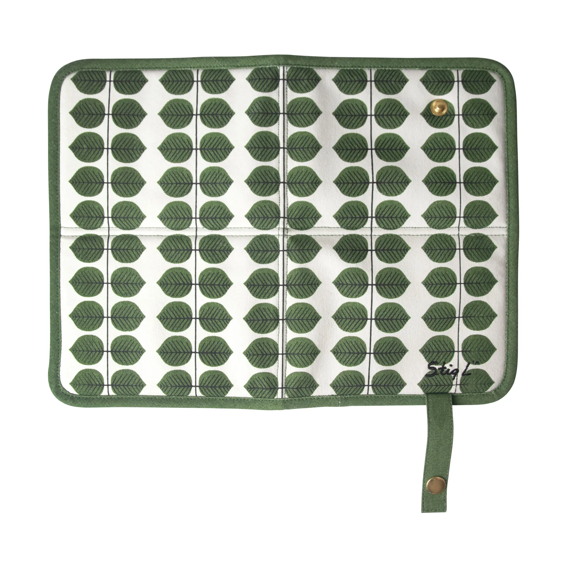 Podkładka do siedzenia Berså, Biało-zielona Pluto Design