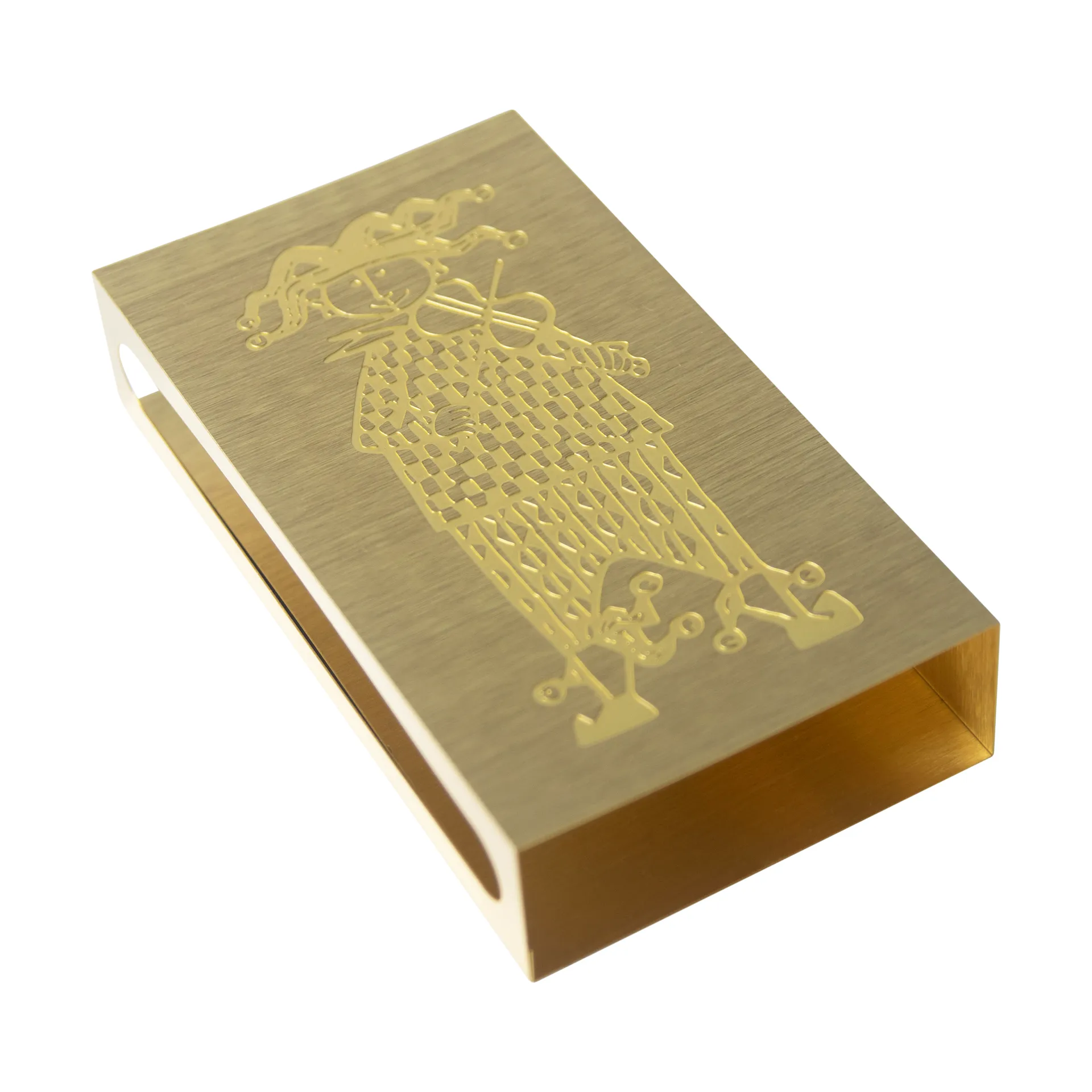 Pudełko zapałek Stig Lindberg Karneval, Złoty Pluto Design