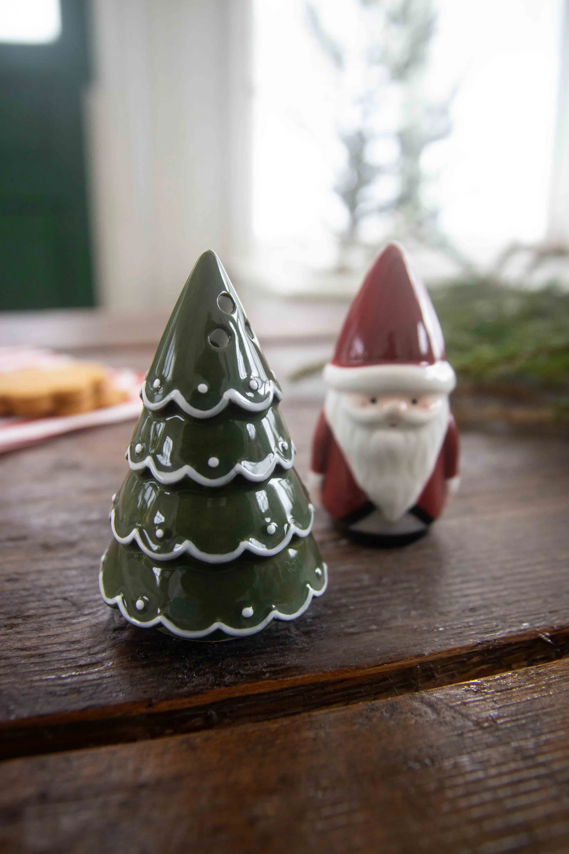 Solniczka i pieprzniczka Santa, Mikołaj, choinka Pluto Design