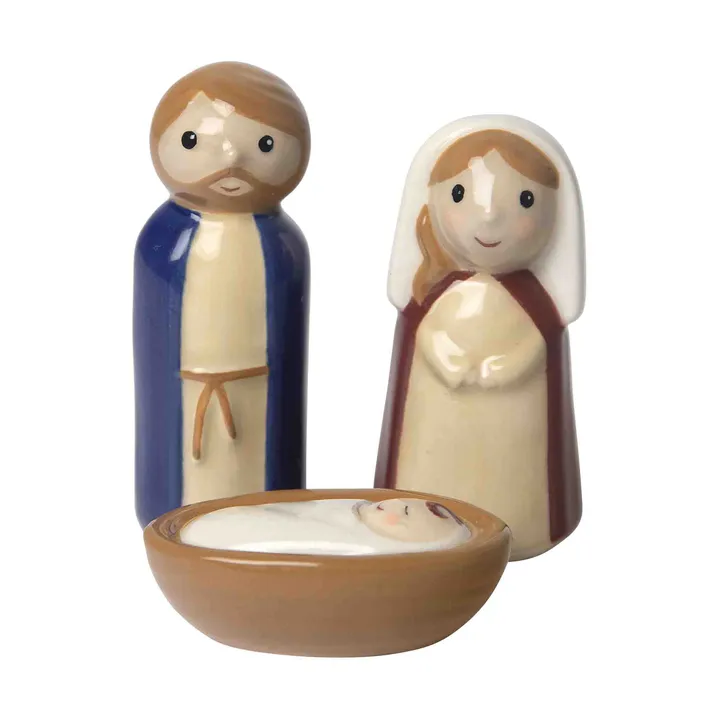 Stajenka Crib family 3 części - Jezus, Józef i Maria - Pluto Design