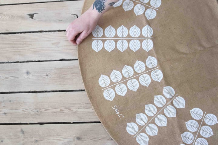 Stig L Berså choinkowy dywan Ø110 cm, Natur-biały Pluto Design