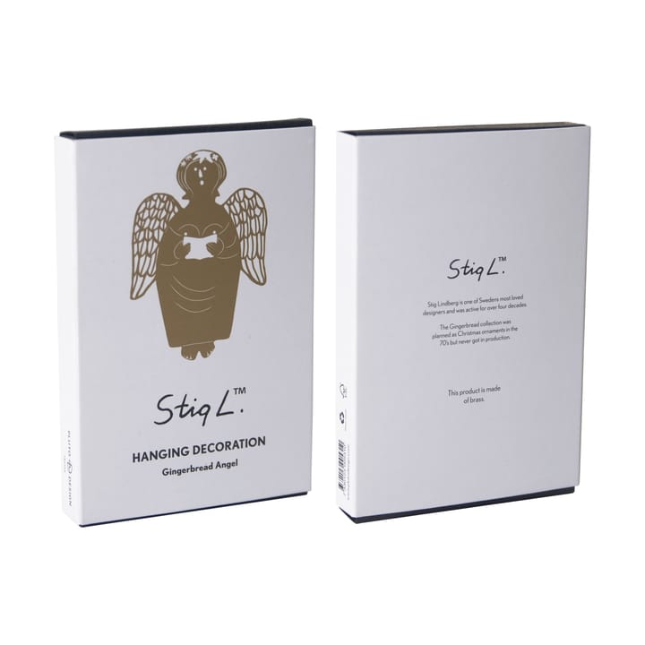 Stig L Gingerbread Angel zawieszka na choinkę, Złoty Pluto Design