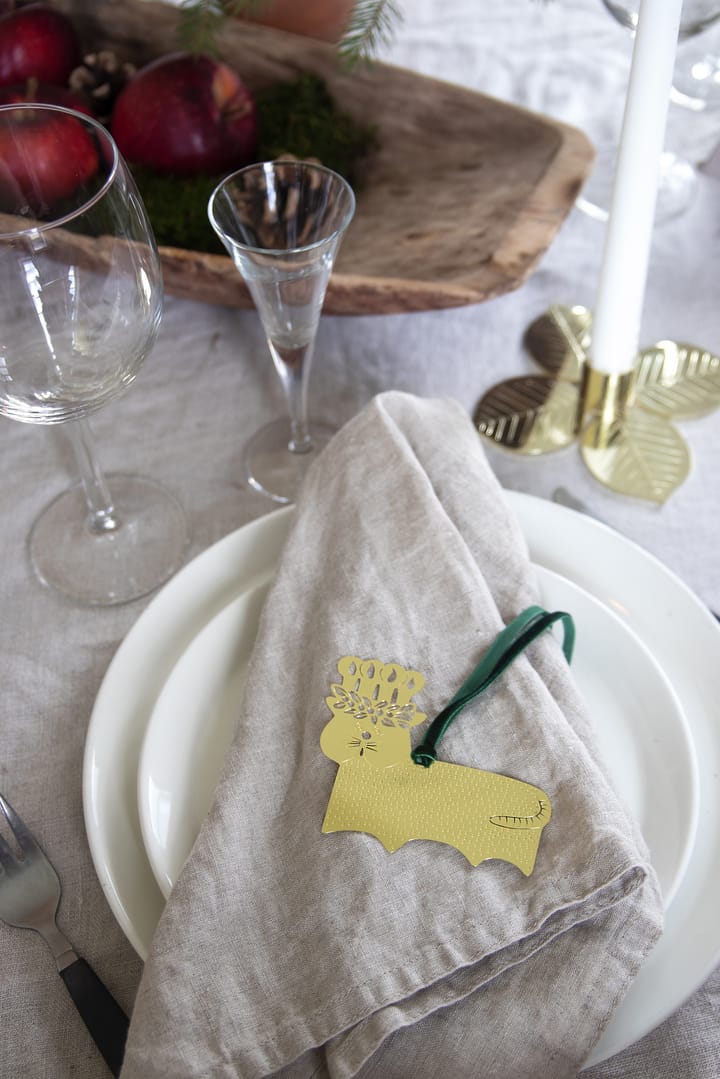 Stig L Gingerbread Cat zawieszka, Kolor: Złoty-mosiądz Pluto Design