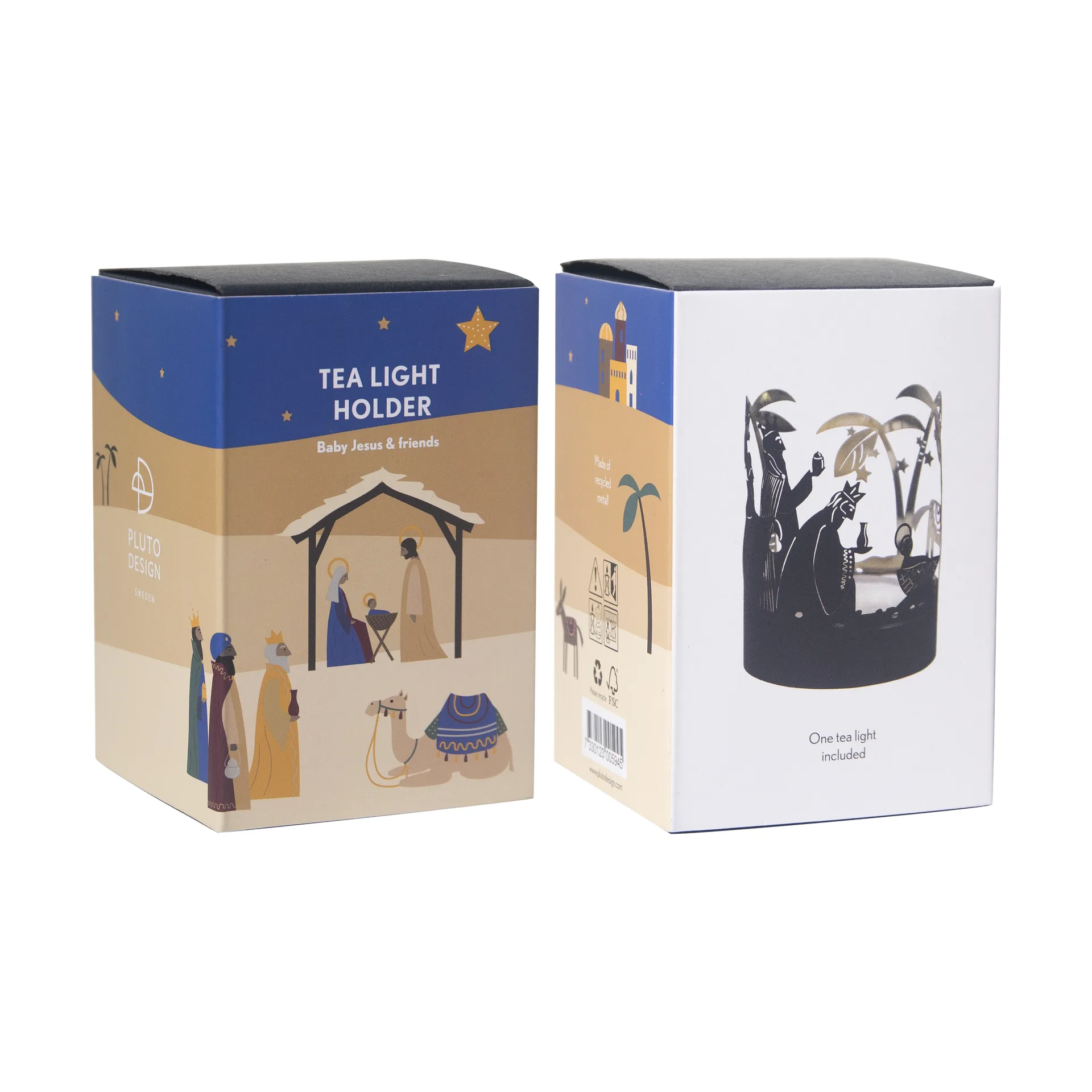 Świecznik Crib Family, Złoty Pluto Design