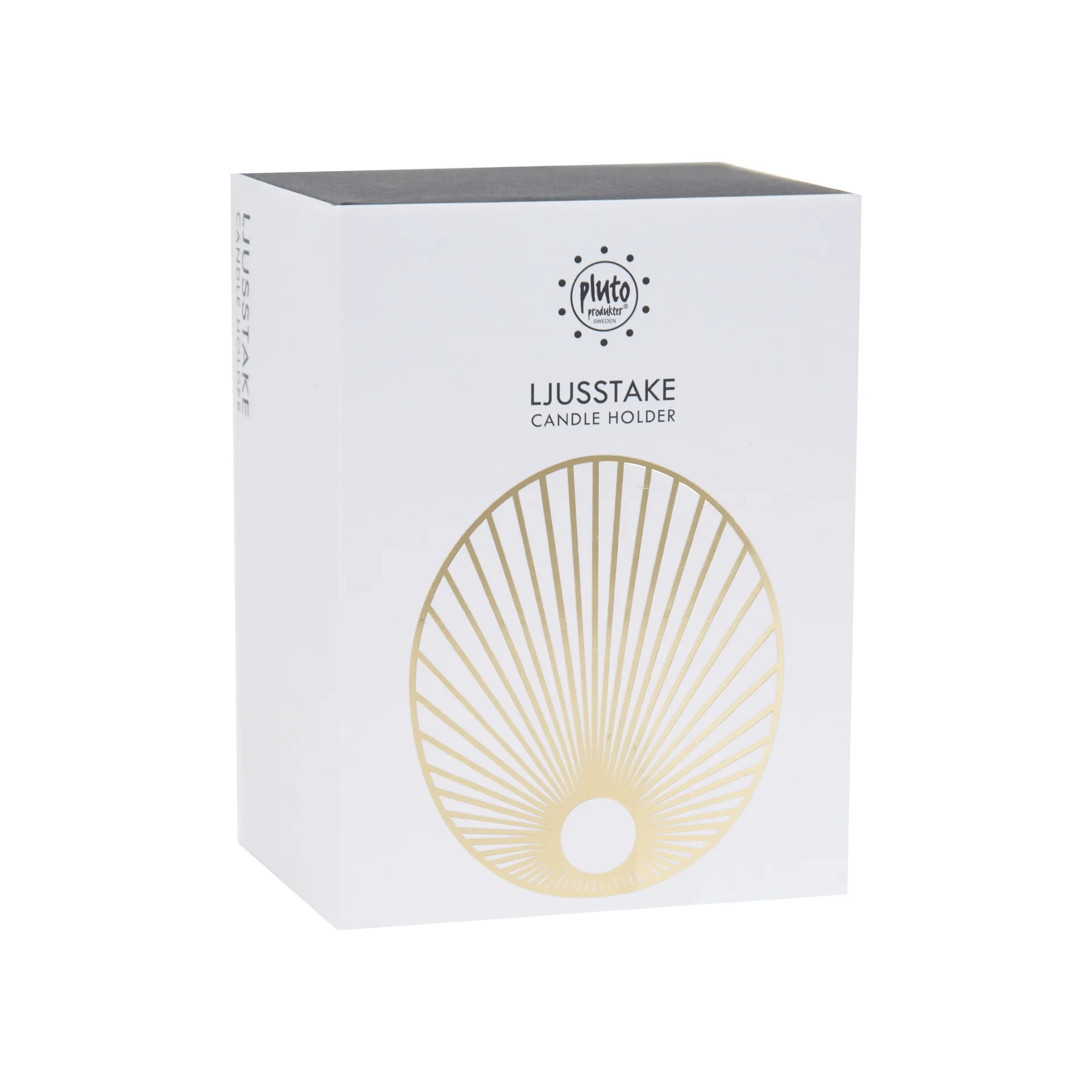 Świecznik duży Sun 9 cm, Złoto Pluto Design