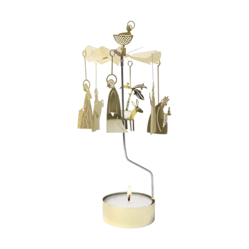 Świecznik karuzela Crib Family - Złoty - Pluto Design