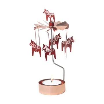 Świecznik - karuzela Dalahäst - Miedź-czerwień - Pluto Design