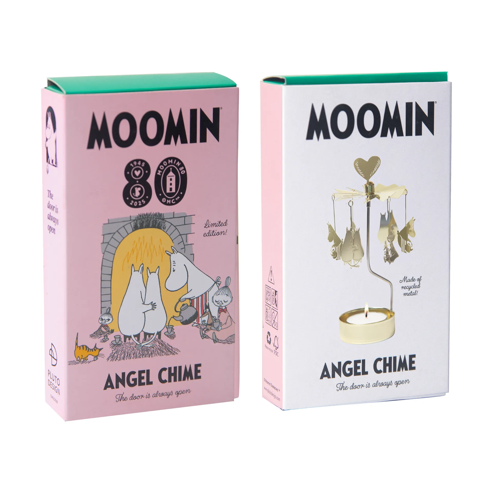 Świecznik karuzela Moomin 80, Złoty Pluto Design