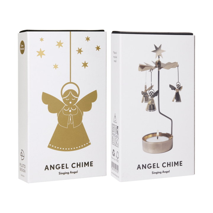 Świecznik karuzela - Singing angel 3D , Złoty Pluto Design
