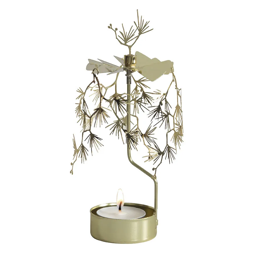 Świecznik karuzela Tall, Złoty Pluto Design