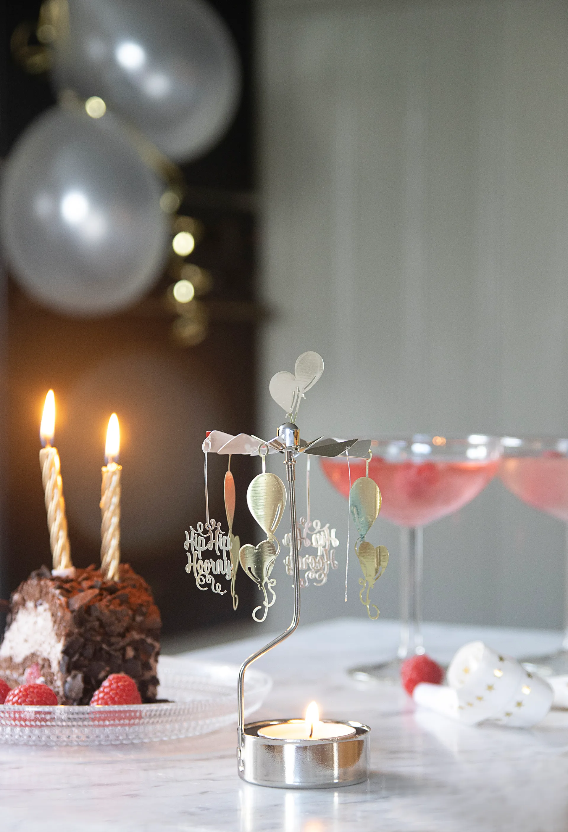 Świecznik-karuzela Uroczystość, Srebrno-złoty Pluto Design