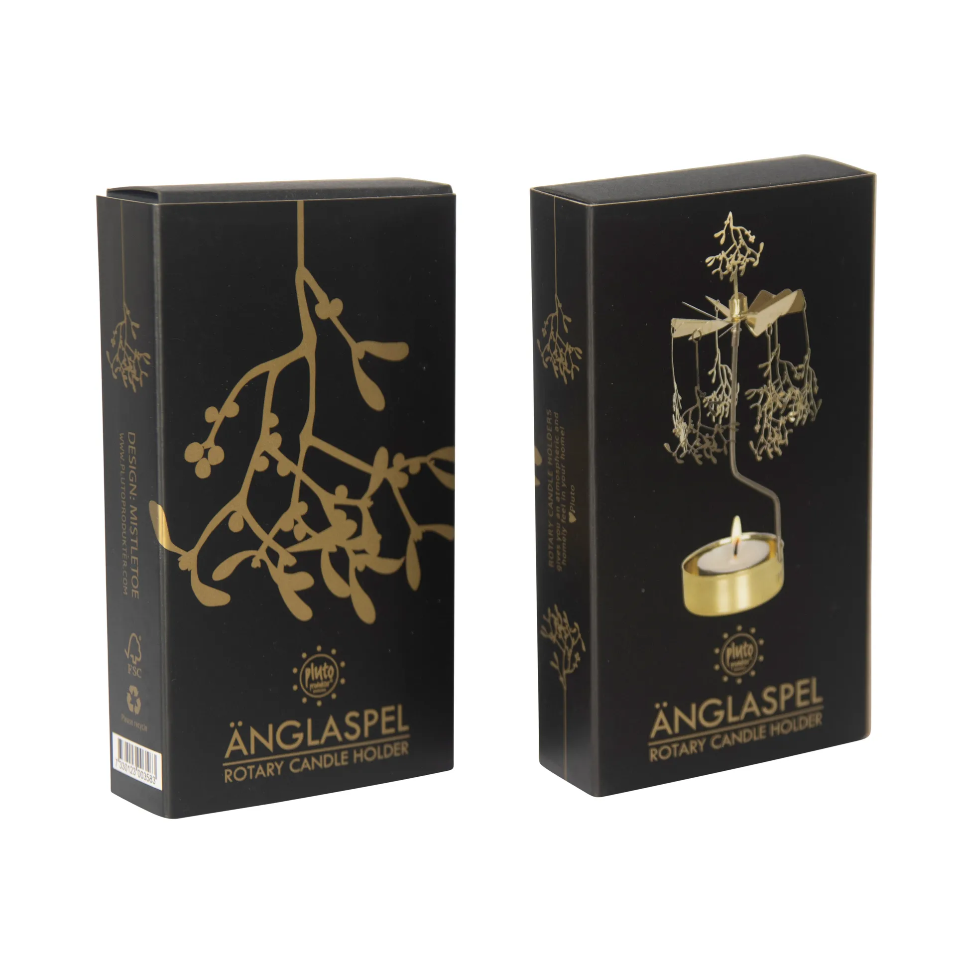 Świecznik karuzela Zima i Boże Narodzenie, Jemioła Pluto Design