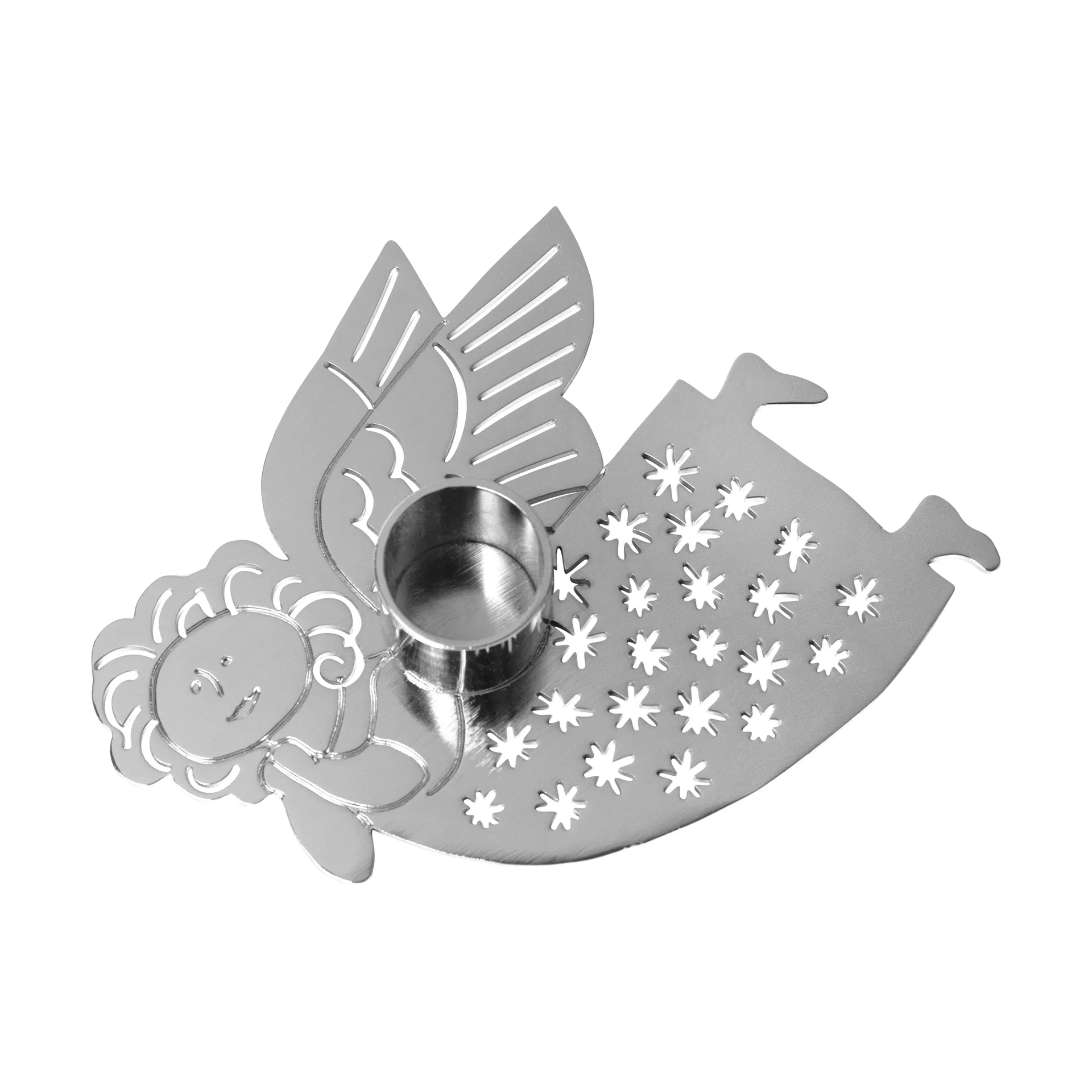 Świecznik Lisa Larson Hanna, Srebrny Pluto Design