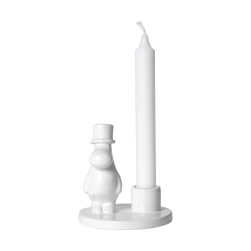 Tata Muminków świecznik keramik - Biały - Pluto Design