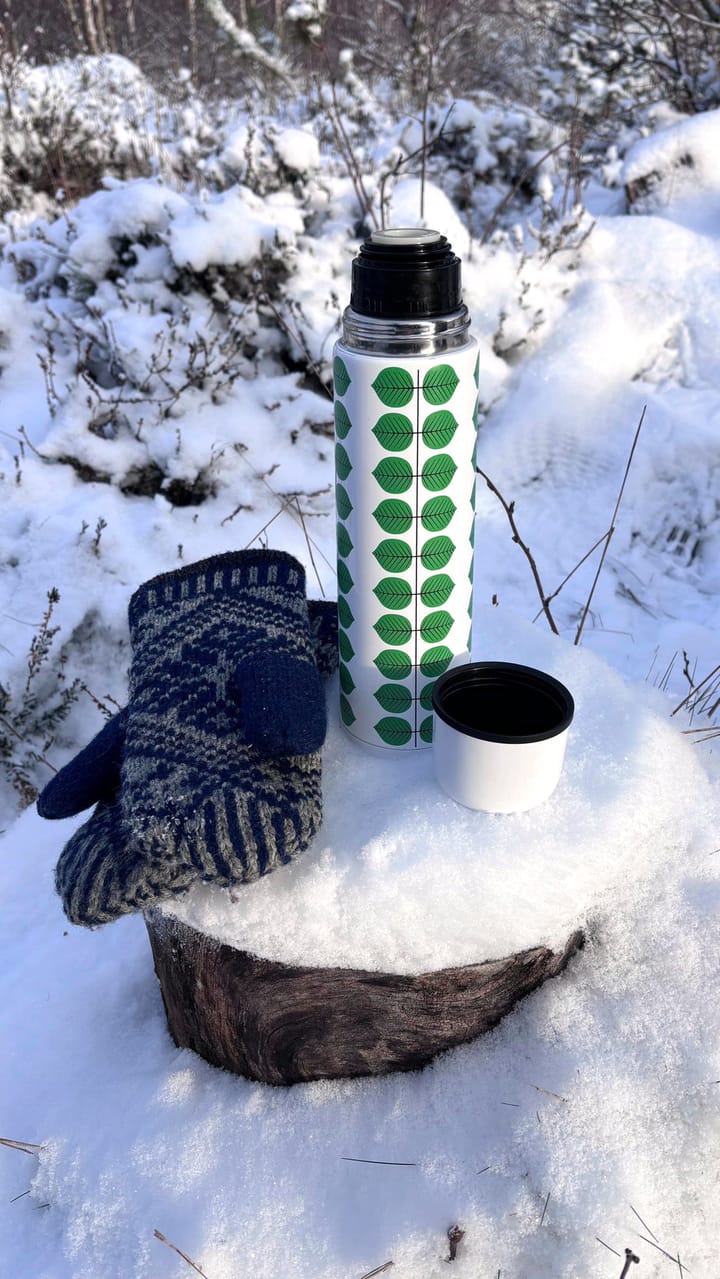 Termos Berså 0.75l, Biało-zielony Pluto Design