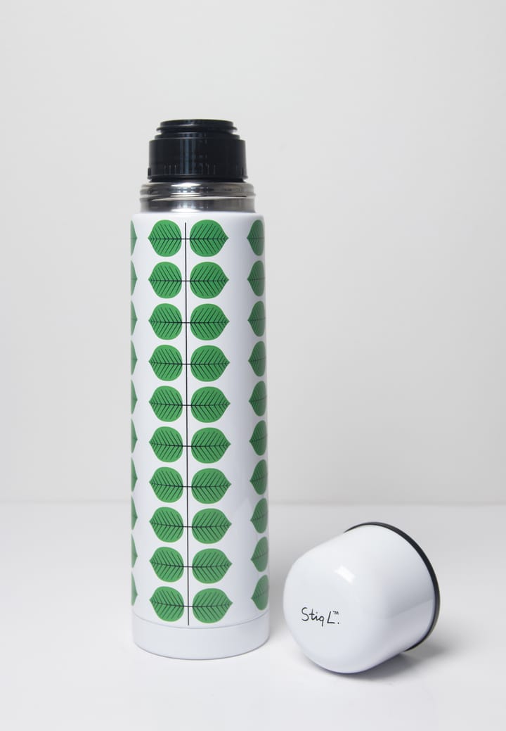 Termos Berså 0.75l, Biało-zielony Pluto Design