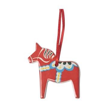 Zawieszka dekoracyjna Dalahäst - Czerwona - Pluto Design