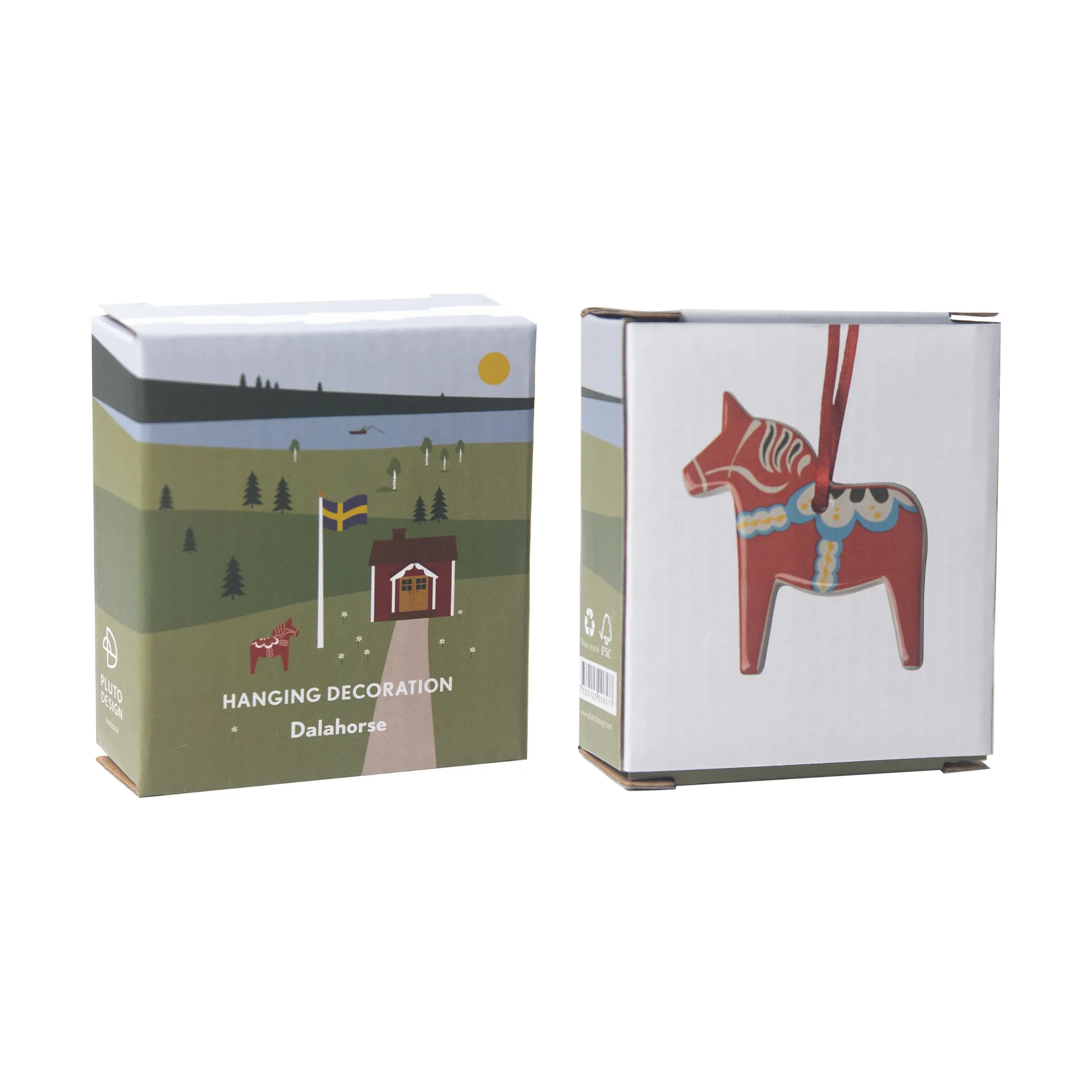 Zawieszka dekoracyjna Dalahäst, Czerwona Pluto Design
