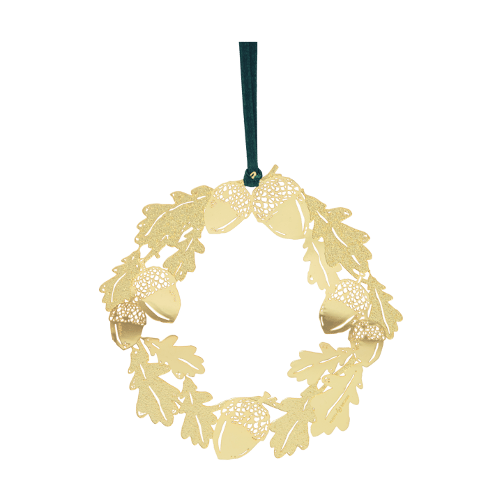 Zawieszka dekoracyjna Oak Ø10 cm - Złota - Pluto Design
