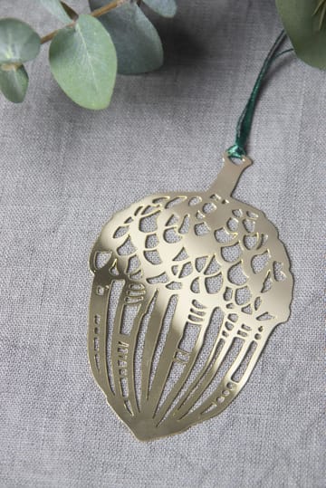 Zawieszka świąteczna Acorn - Złota - Pluto Design