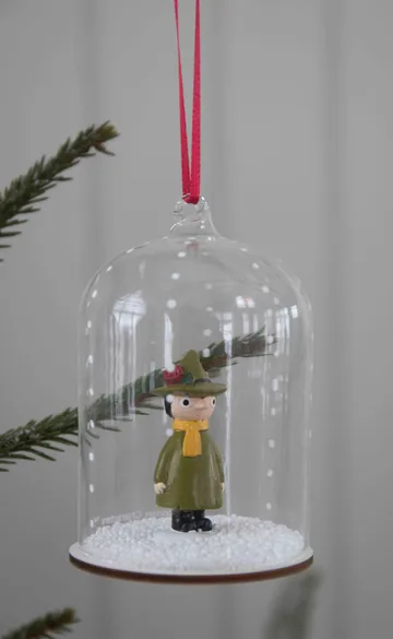 Zawieszka świąteczna Muminki - kula śnieżna - Włóczykij - Pluto Design