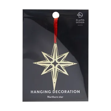 Zawieszka świąteczna Northern Star - Złota - Pluto Design