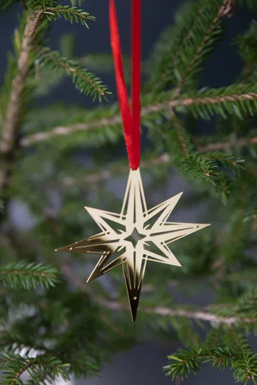 Zawieszka świąteczna Northern Star - Złota - Pluto Design