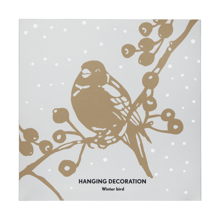 Zawieszka Winter Bird L , Złoty Pluto Design