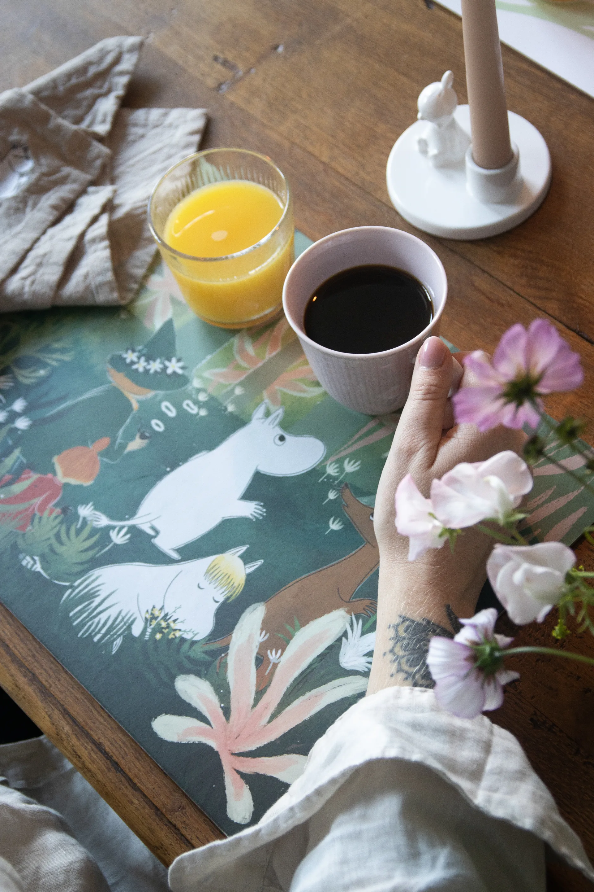 Zestaw podstawek z Muminkami 2 szt., Multi Pluto Design