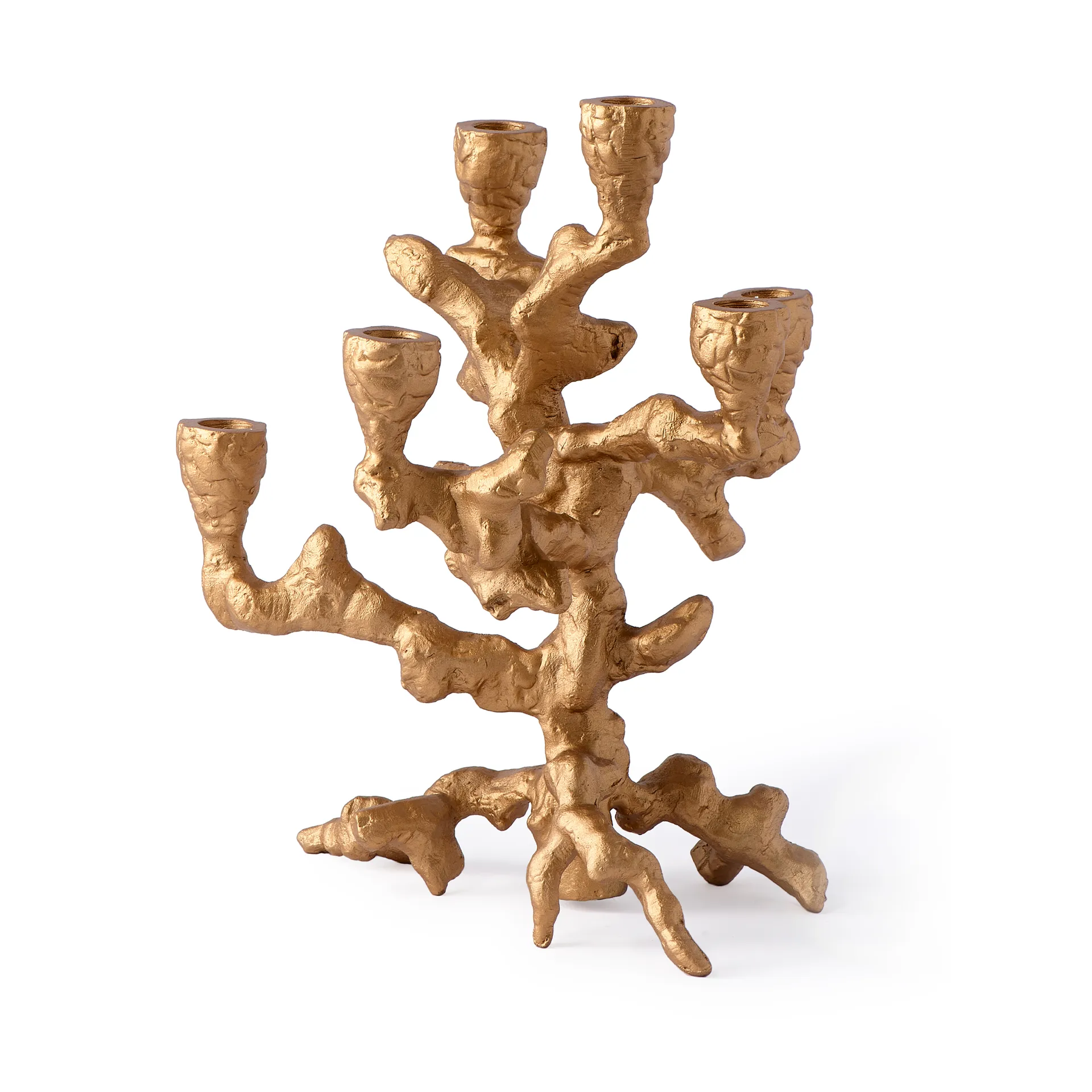 Świecznik Apple tree S 32,5 cm, Złoto POLSPOTTEN
