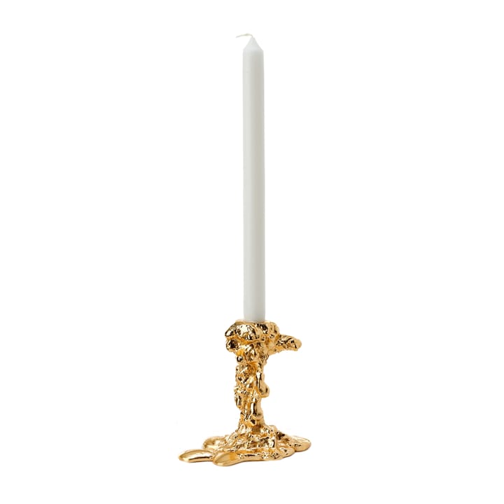 Świecznik Drip S 14 cm, Złoty POLSPOTTEN