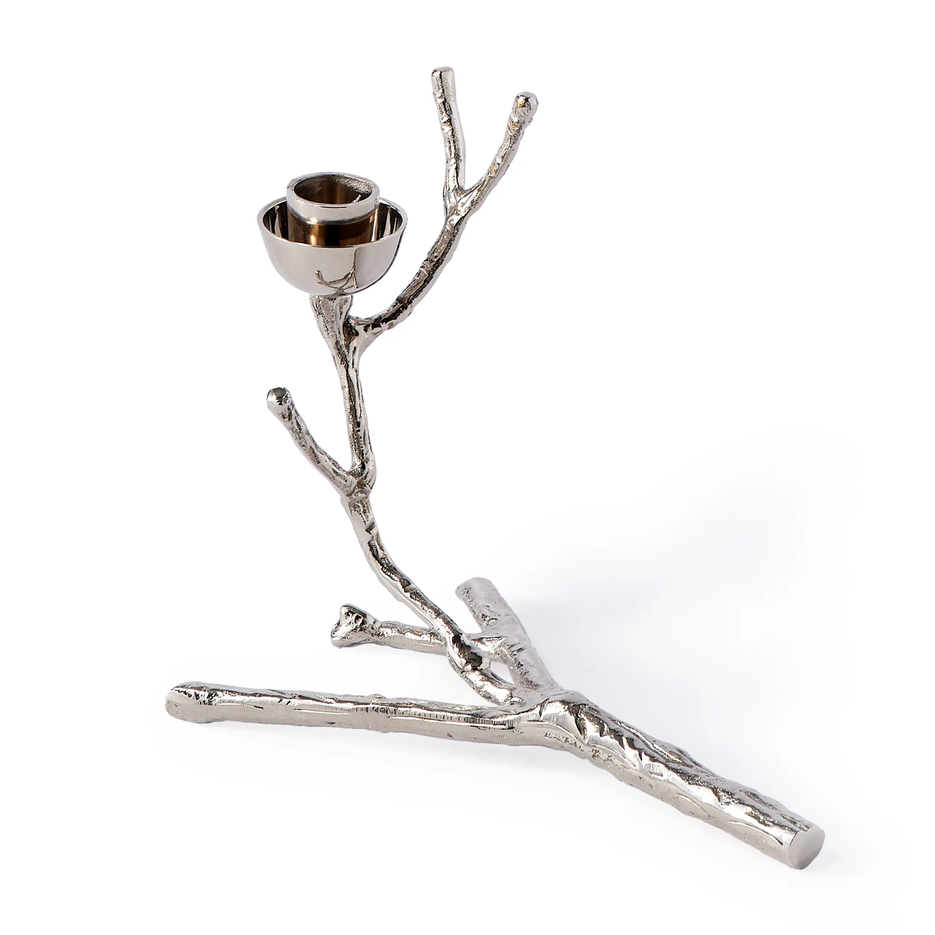 Świecznik Twiggy XS 14 cm, Srebro POLSPOTTEN