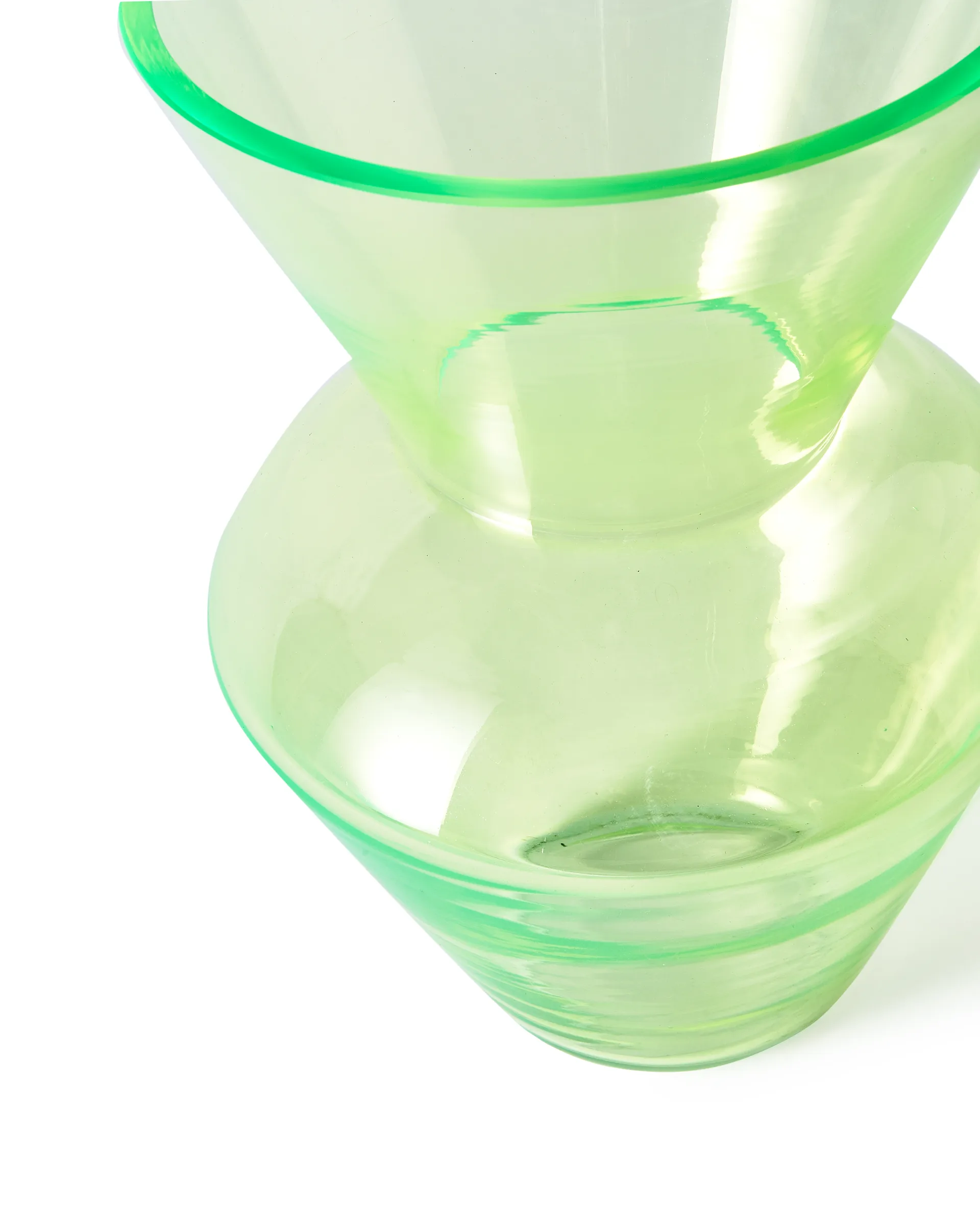 Wazon Fat neck S 35 cm, Zielony POLSPOTTEN