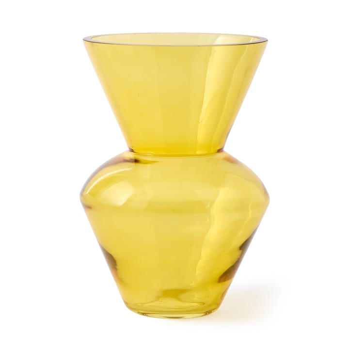 Wazon Fat neck S 35 cm, Żółty POLSPOTTEN