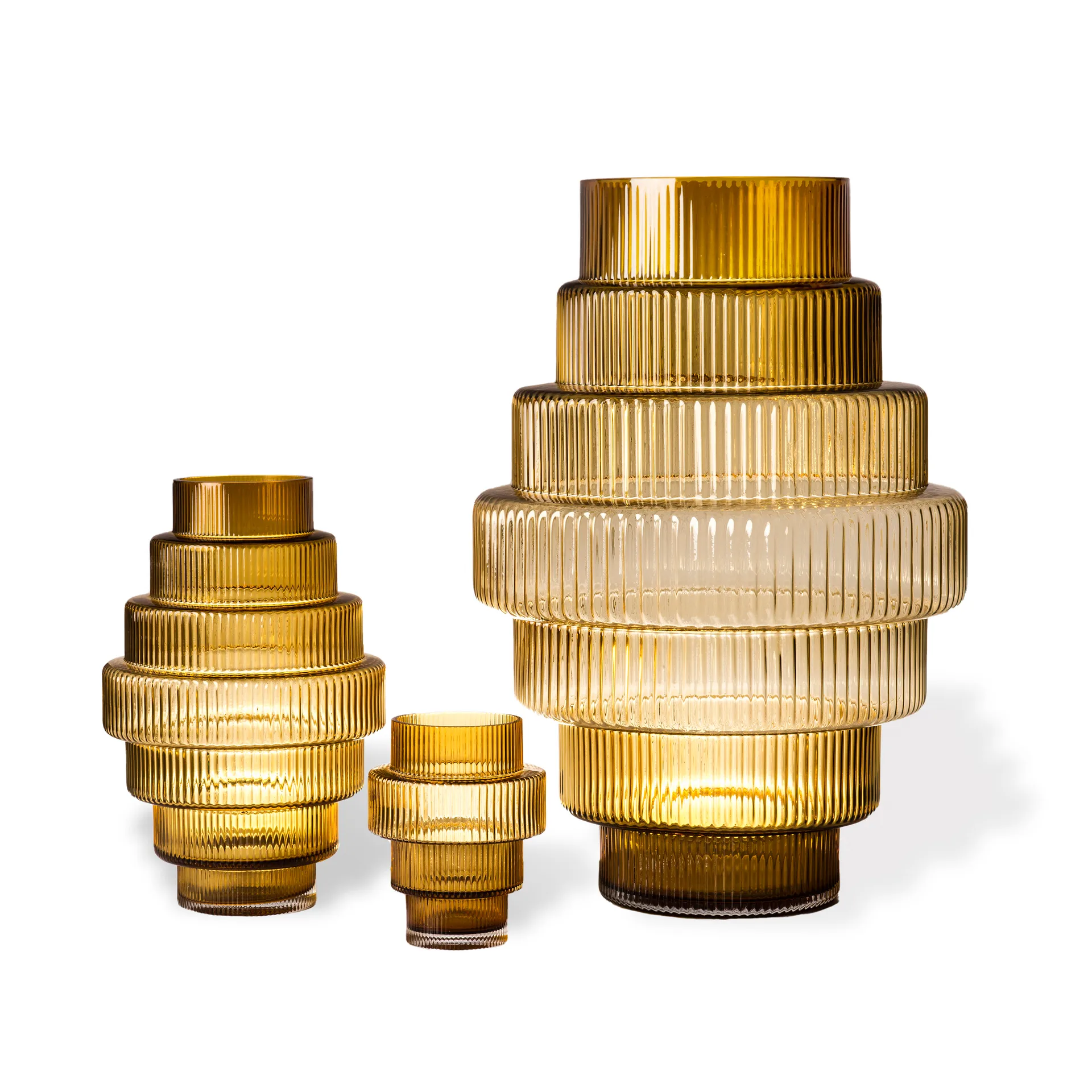 Wazon Steps L 50 cm, Ochra POLSPOTTEN