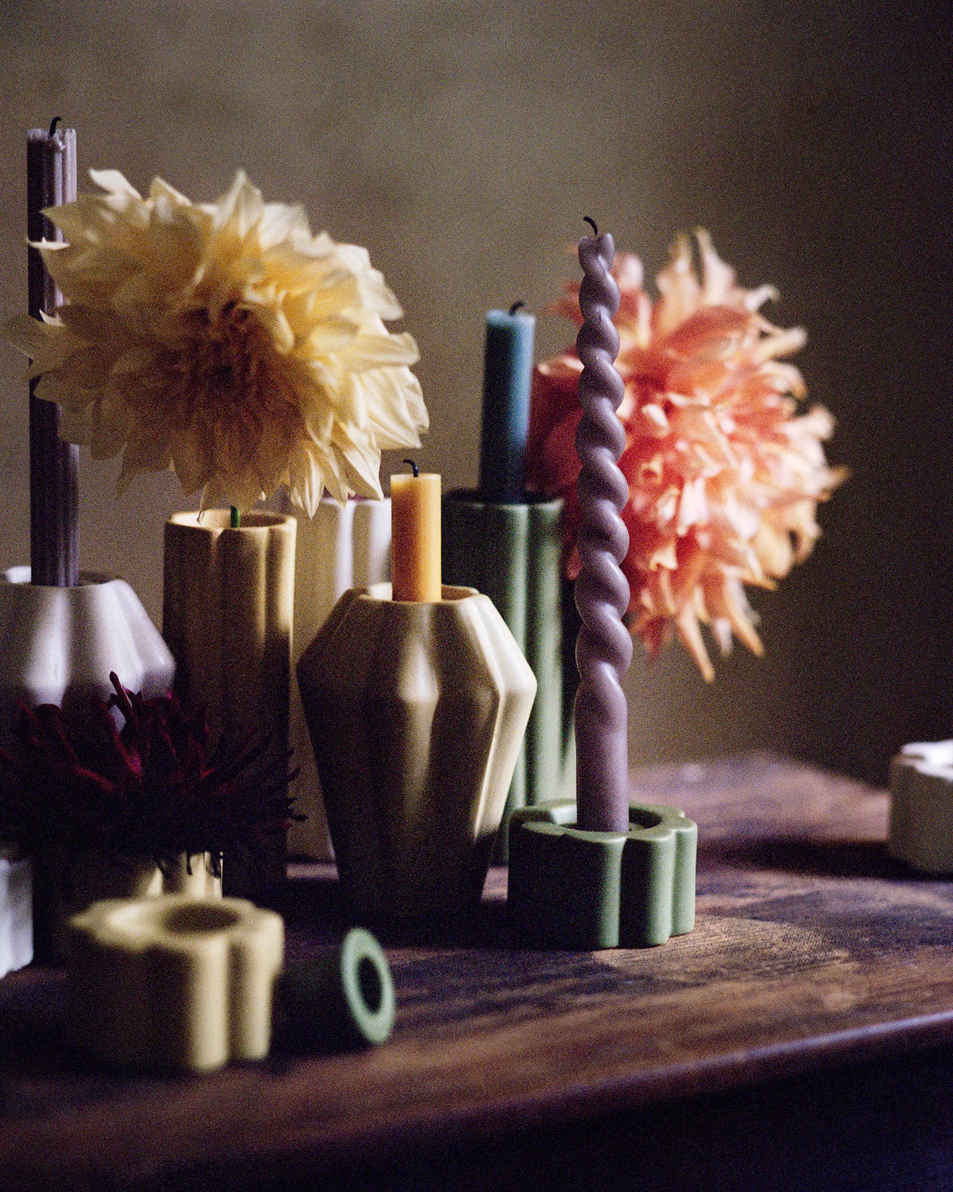 Birgit wazon/lampion na świecę 17 cm, Pale Yellow PotteryJo