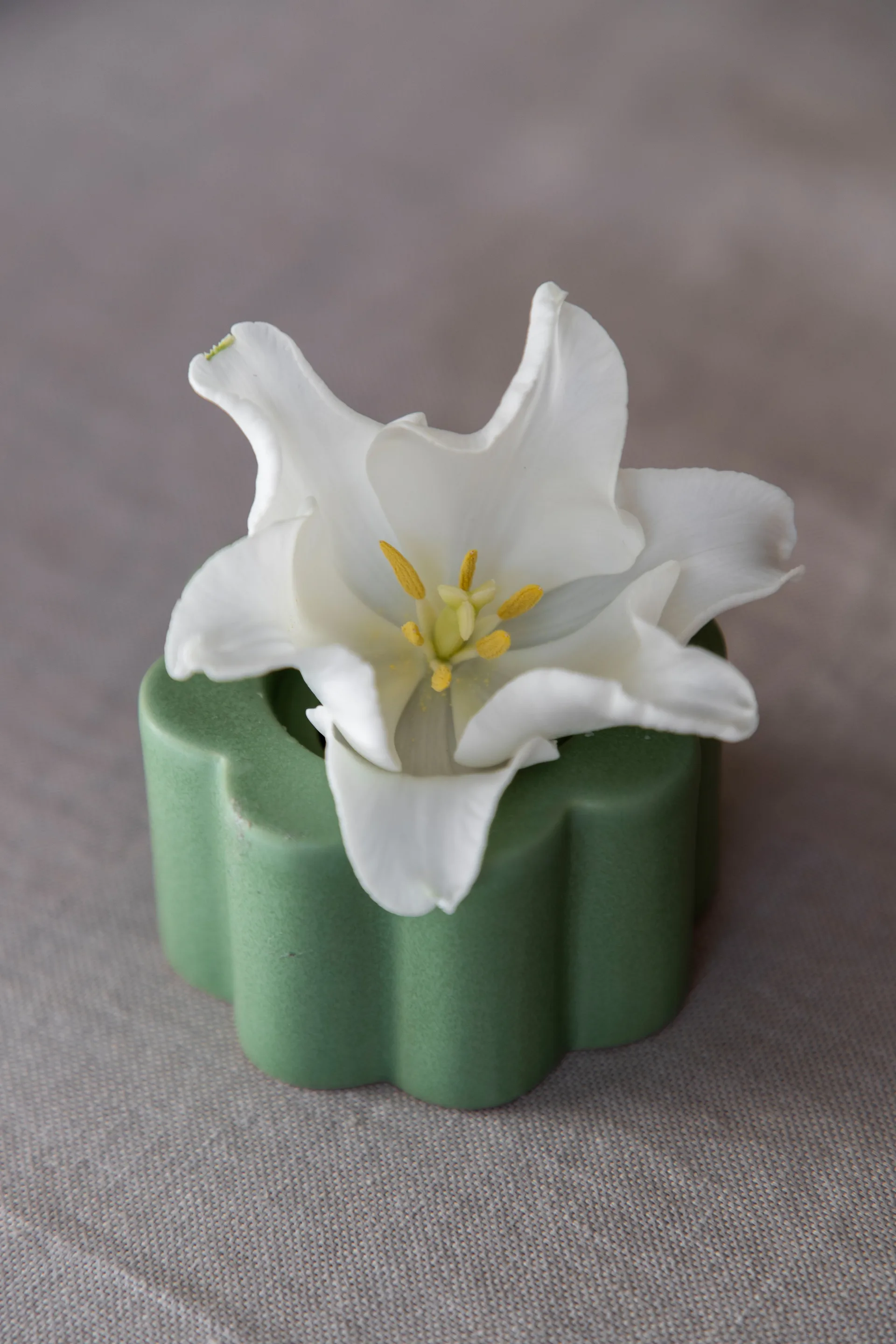 Birgit wazon/świecznik 5 cm, Olive PotteryJo