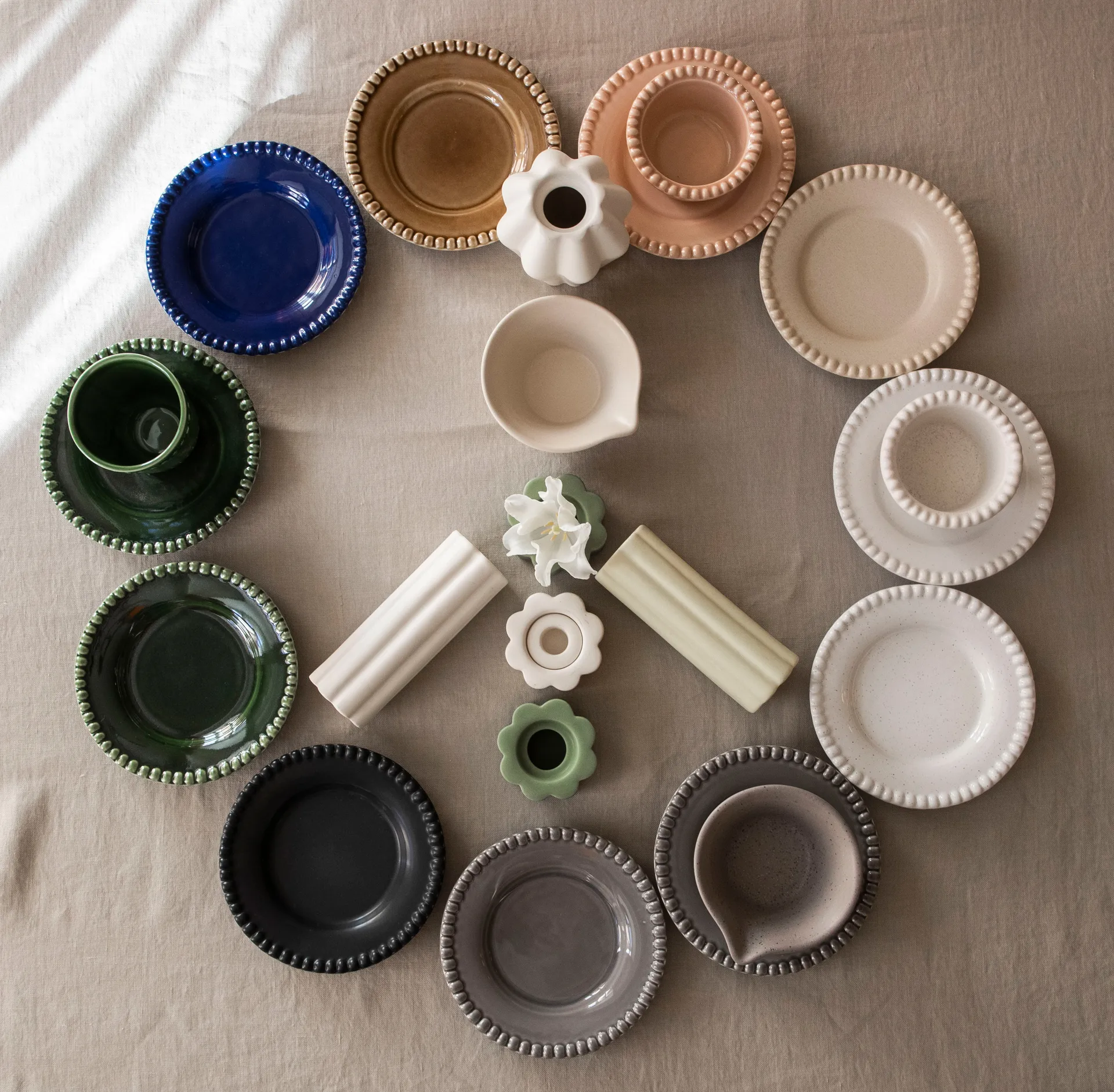 Birgit wazon/świecznik 5 cm, Olive PotteryJo