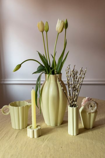 Birgit wazon/świecznik 5 cm - Pale Yellow - PotteryJo