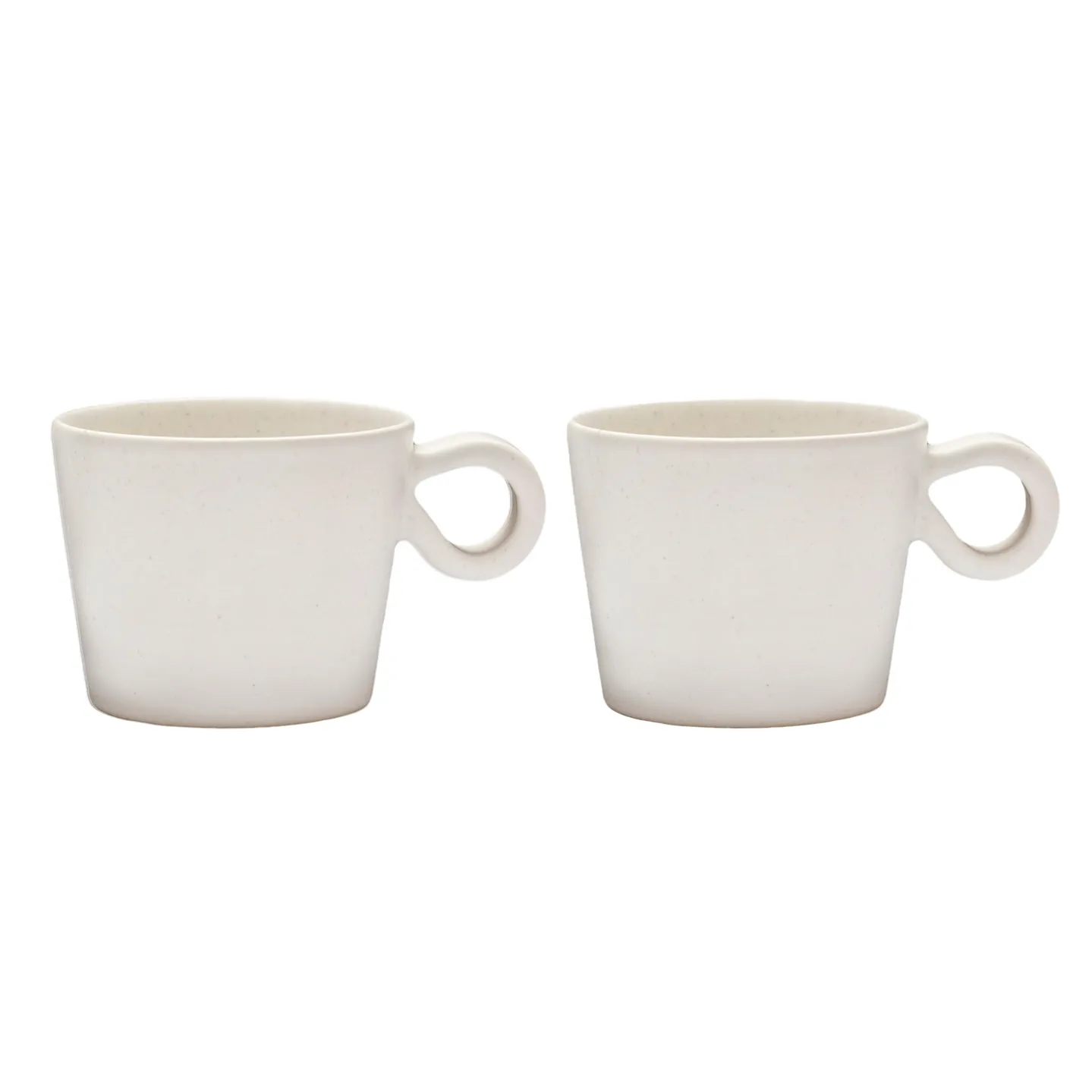 Daria filiżanka z uchwytem, 2‑pak, Cotton white PotteryJo