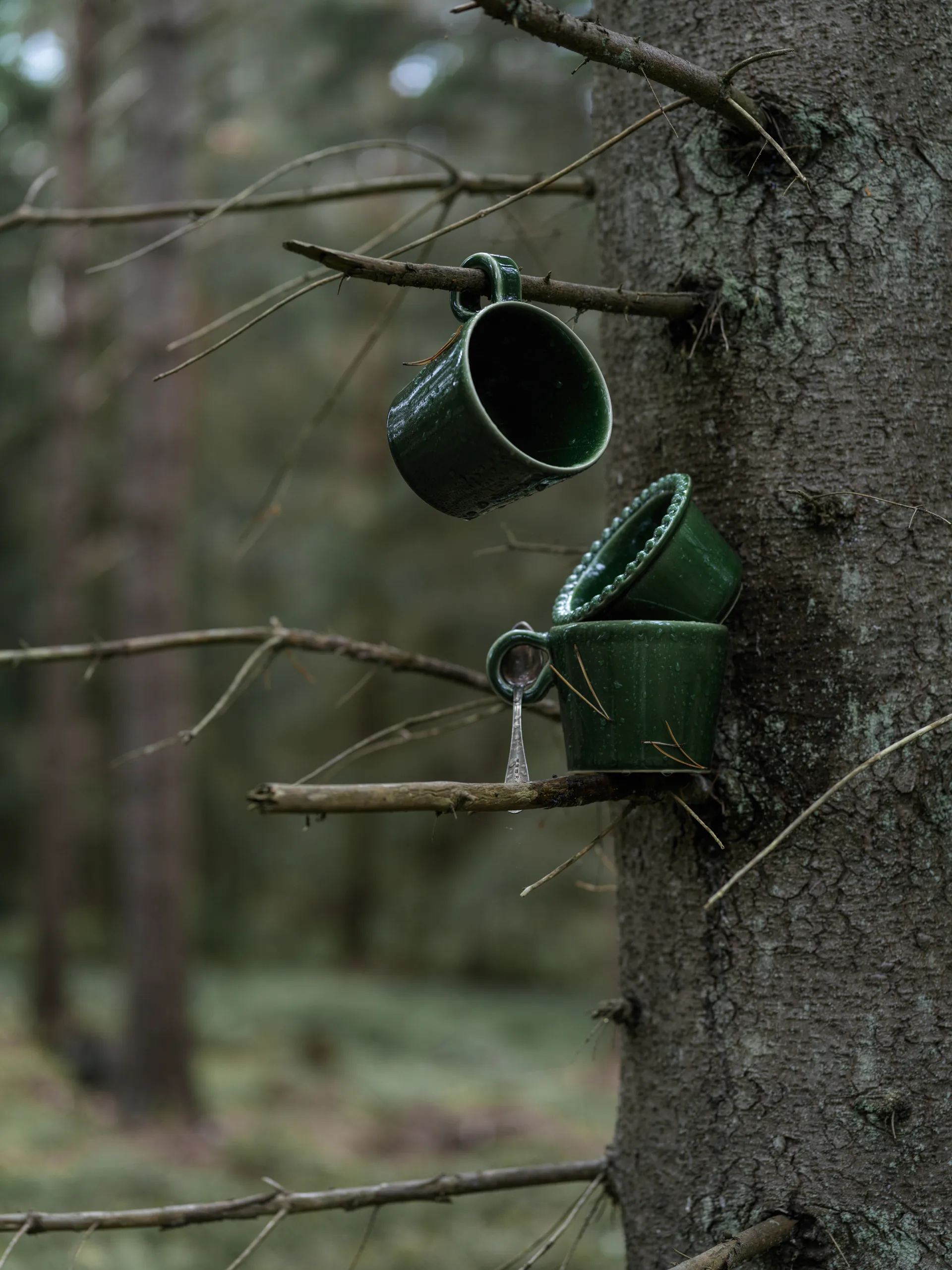 Daria filiżanka z uchwytem, 2‑pak, Moss PotteryJo