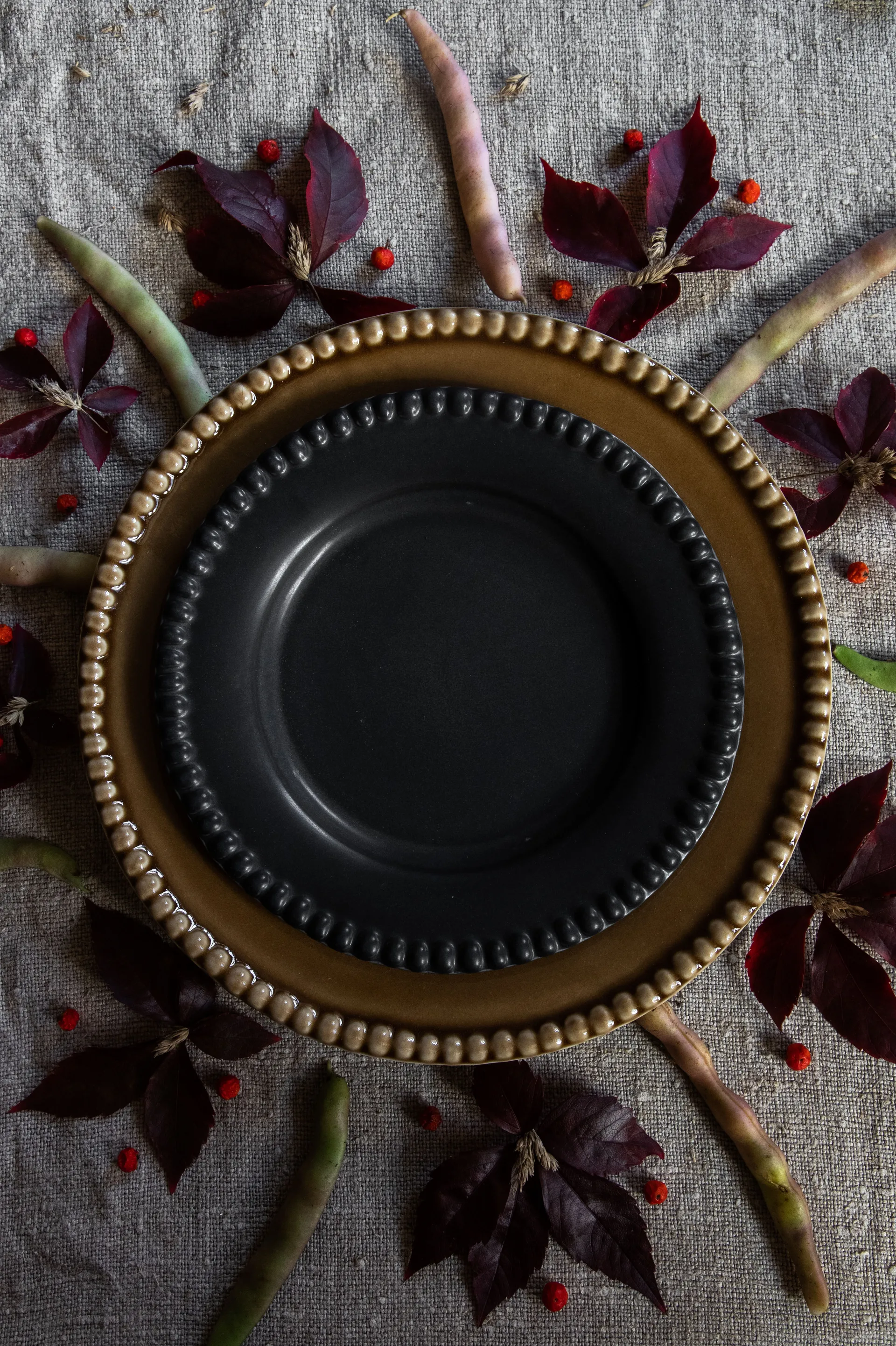 Daria talerz deserowy Ø22 cm 2-pak, Ink black PotteryJo