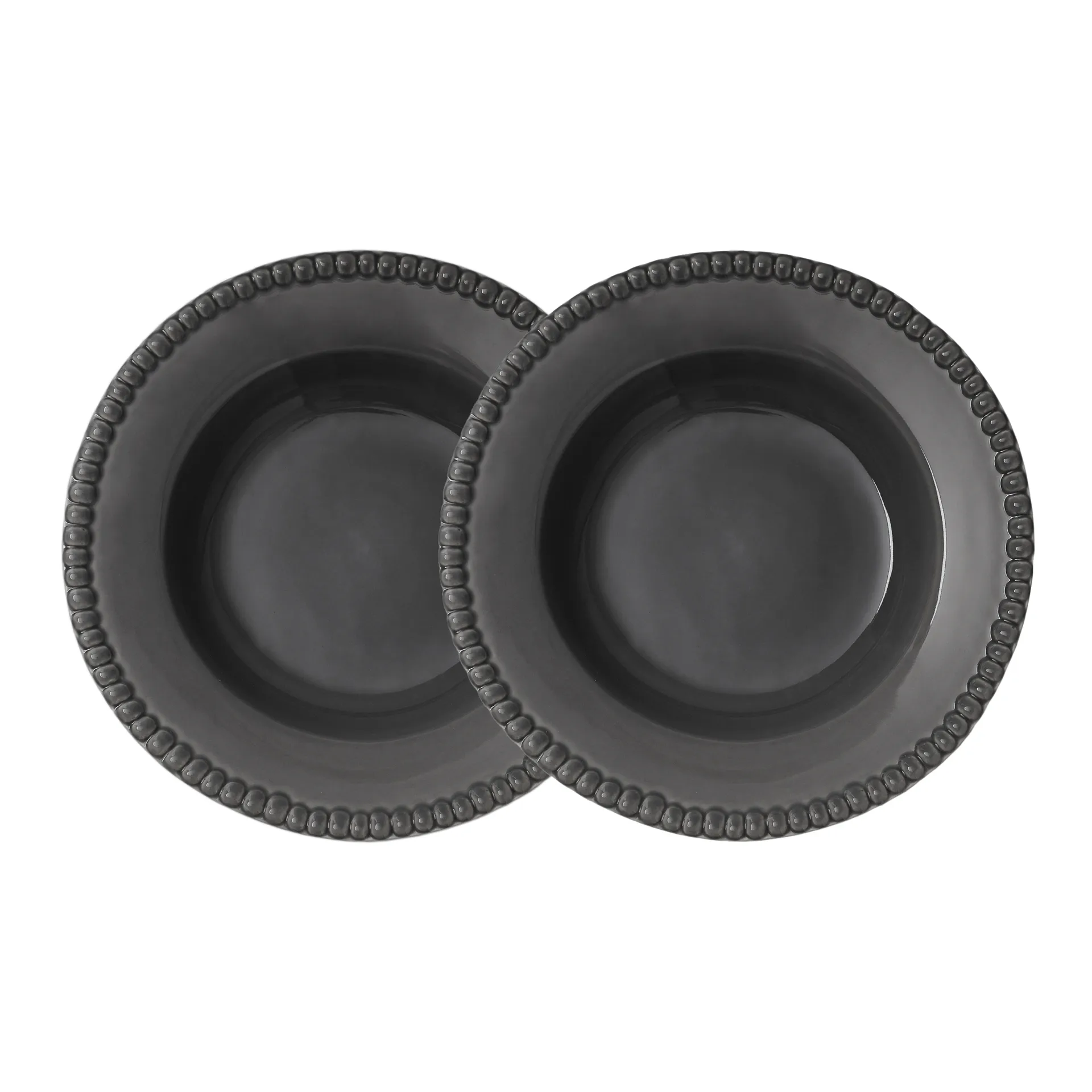 Daria talerz głęboki Ø26 cm 2-pak, Clean grey PotteryJo