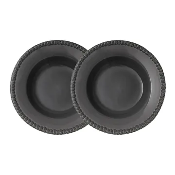 Daria talerz głęboki Ø26 cm 2-pak - Clean grey - PotteryJo
