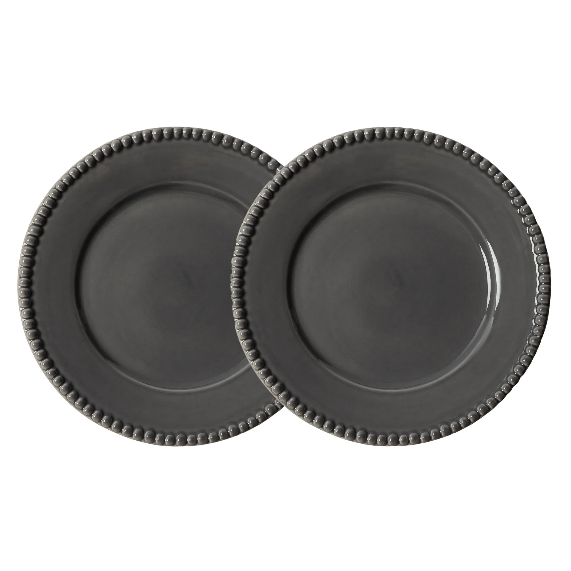 Daria talerz matowy Ø28 cm 2-pak, Clean grey PotteryJo