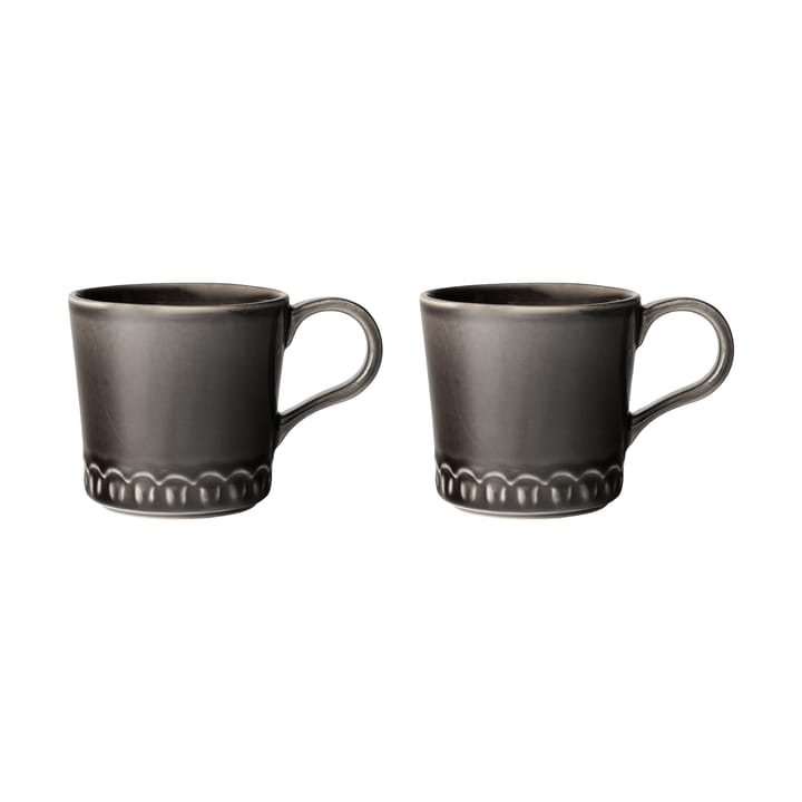 Filiżanka Tulipa 40 cl, 2 szt. - Almost black - PotteryJo