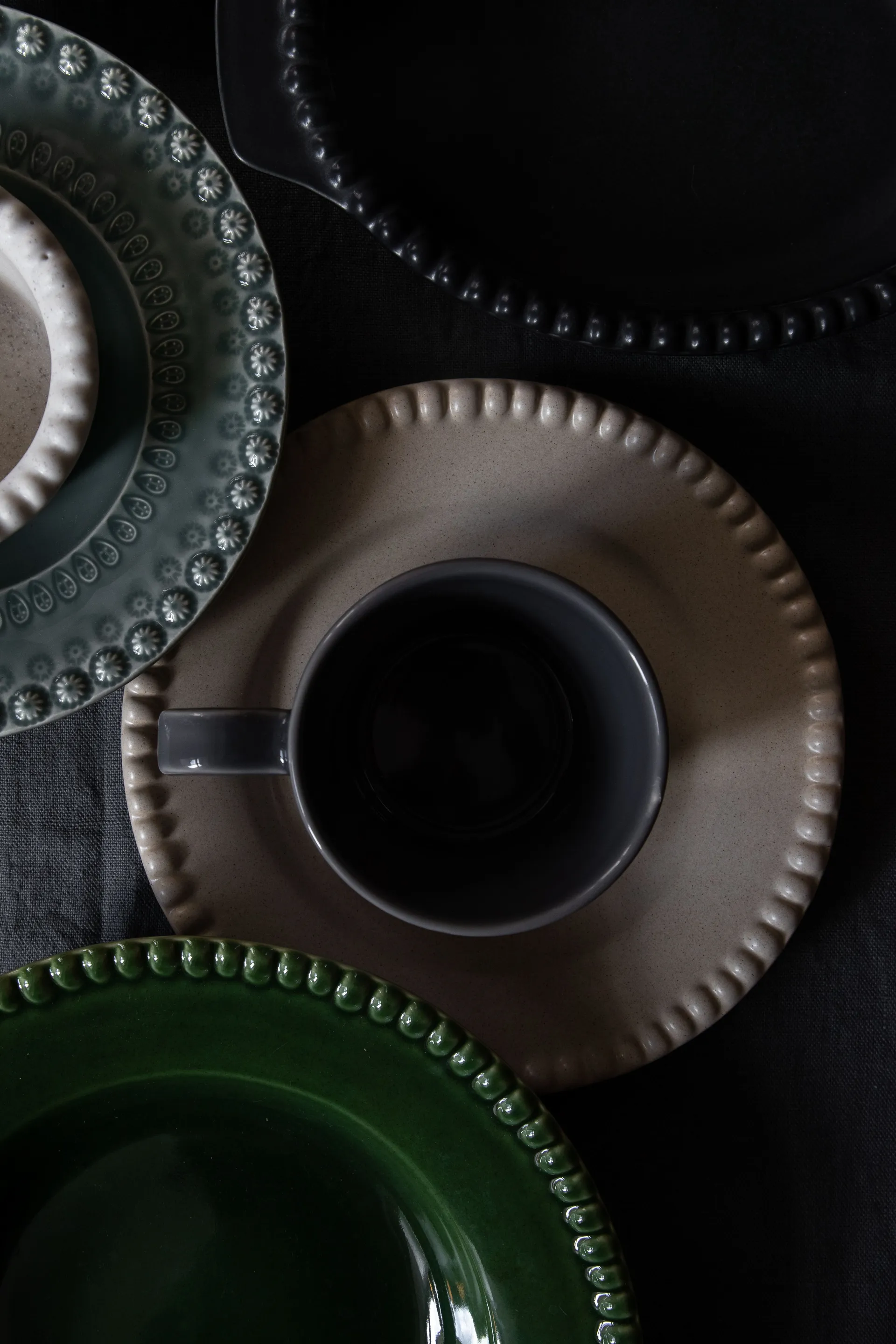 Kubek Daria z uchwytem 2-pak, Clean grey PotteryJo